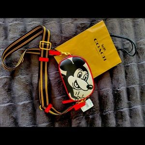 NWT Coach “Keith Haring” Mickey Mouse Cross Body Purse